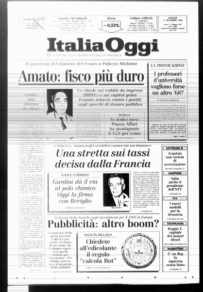 Italia oggi : quotidiano di economia finanza e politica